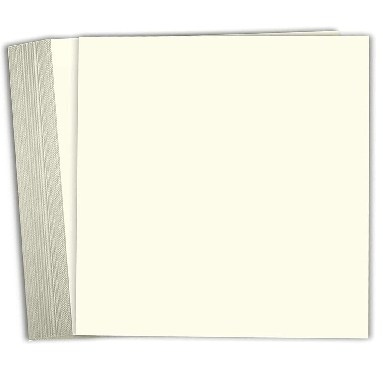 Card Stock Scrapbook Paper 12x12 Cream Colored Cardstock 80lb Cover – 25 Pack